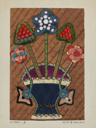 Coverlet Applique Quilt by Ruth M Barnes