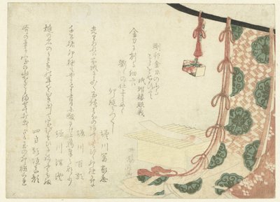 A Poetry-slip on a Ceremonial Stand by Ryuryukyo Shinsai