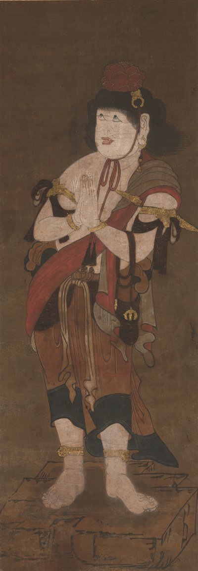 Attendant of Fudo Myoo, 14th century by Ryushu Shutaku