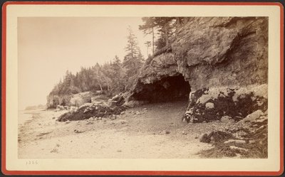 Cave, Possibly at Mt. Desert, Maine by S.R. Stoddard