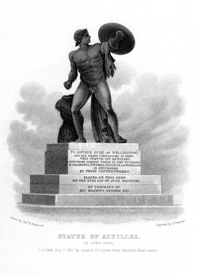 Statue of Achilles, Hyde Park, London by S. Freeman