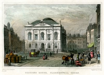 Sessions House, Clerkenwell Green, Islington, London, 1831 by S. Lacey