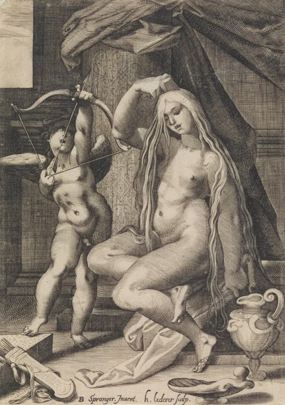 Venus and Cupid, 1571-1650 by Sadeler