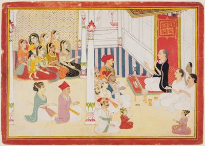 Svetambara Jain Teacher Giving Instruction, c. 1750-60 by Sahib Ram