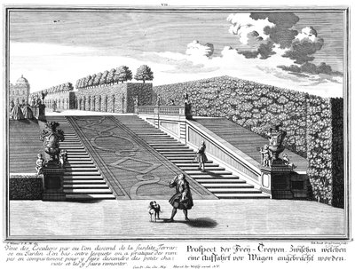 Prospect of the Western Staircase with Access Ramp by Salomon Kleiner