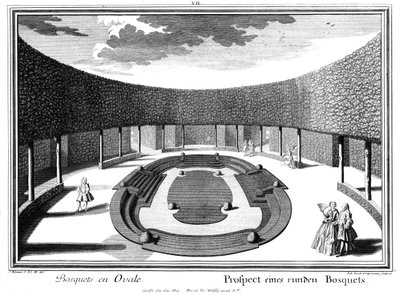 View of a Round Bosquet by Salomon Kleiner