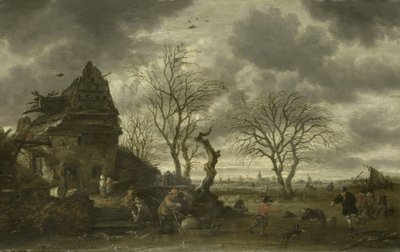 Winter Scene by Salomon Rombouts