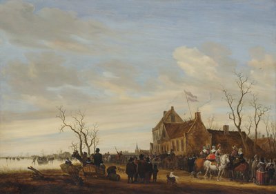 Drawing the Eel by Salomon Ruysdael
