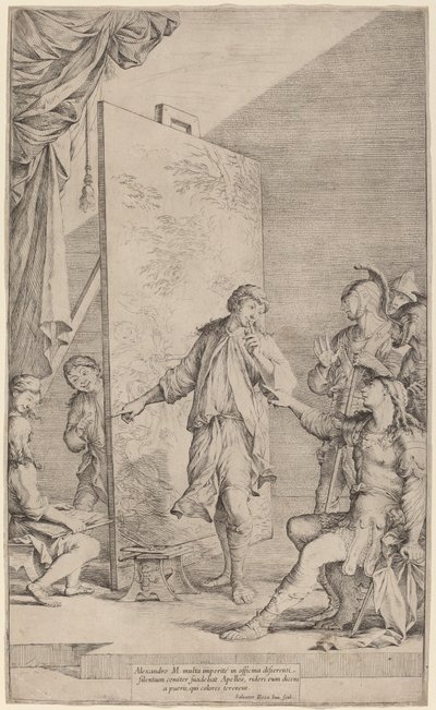 Alexander in the Studio of Apelles by Salvator Rosa