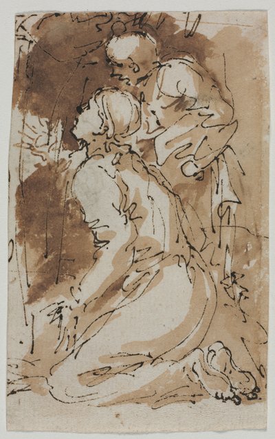 Figure Studies (recto) by Salvator Rosa