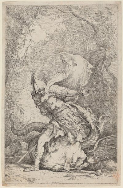 Jason and the Dragon by Salvator Rosa