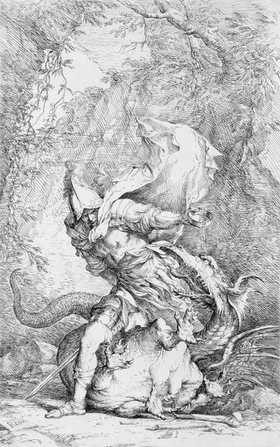 Jason and the Dragon by Salvator Rosa