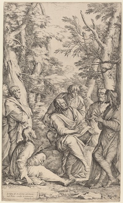 The Academy of Plato by Salvator Rosa