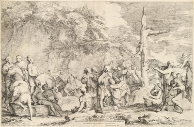The Crucifixion of Polycrates by Salvator Rosa