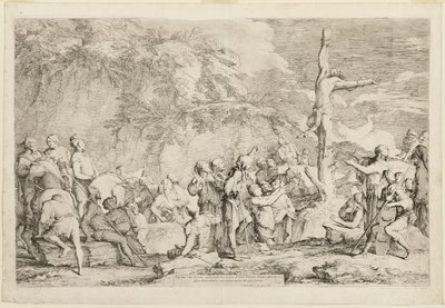 The Crucifixion of Polycrates by Salvator Rosa