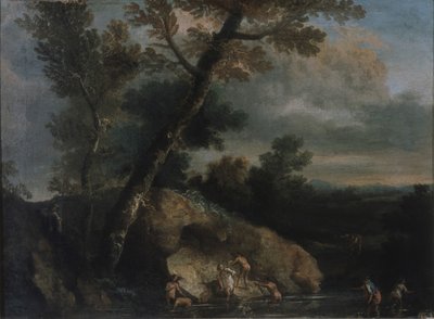 Sea Landscape with Robbers by Salvatore Rosa