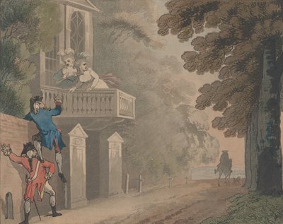 Art of Scaling, 1792 by Samuel Alken
