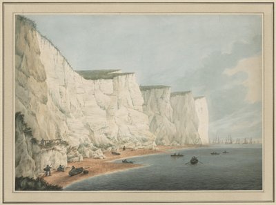 The Fleet Off the Coast, Beachy Head by Samuel Atkins