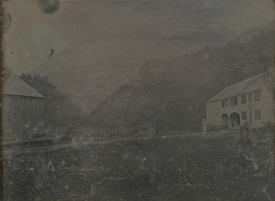 Untitled House and Barn by Samuel Bemis