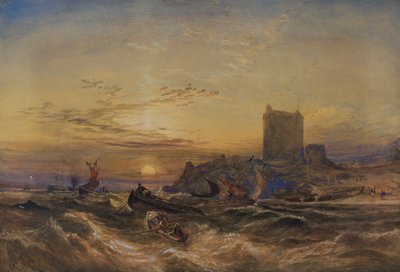 Broughty Castle by Samuel Bough