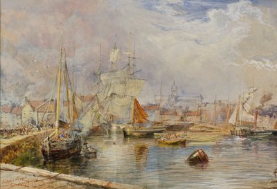 Kirkwall Harbour by Samuel Bough