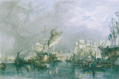 Shipping in the Pool of London by Samuel Bough