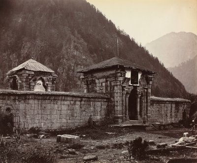 Temple at Naveshera, Kashmir, India by Samuel Bourne