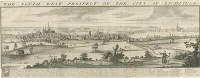 Lichfield - South West Prospect by Samuel Buck