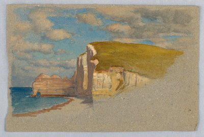 Cliffs at Étretat by Samuel Colman