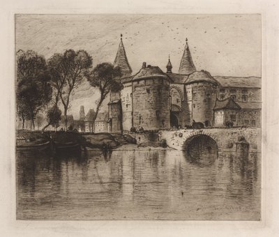 Bridge of Grand, Bruges by Samuel Colman