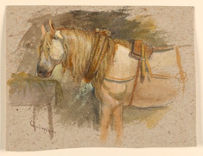 Study of a Horse, Quimper, Brittany by Samuel Colman