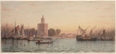 The Harbor of Seville by Samuel Colman