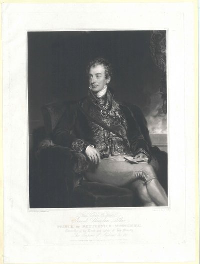 Clement Wenzel Lothar Prince von Metternich-Winneburg by Samuel Cousins