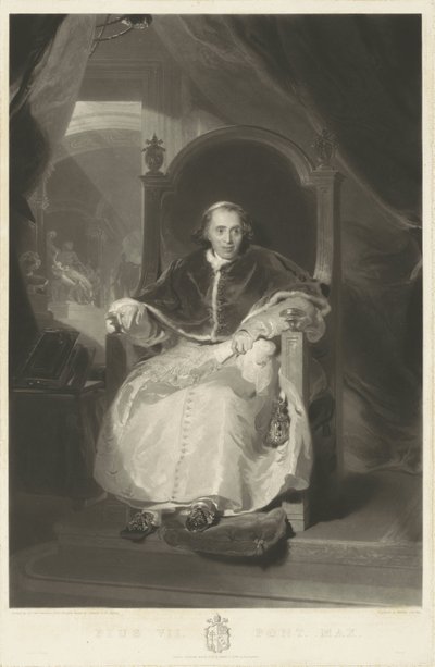 Portrait of Pope Pius VII by Samuel Cousins