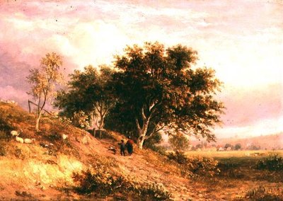 English Rural Landscape by Samuel David Colkett