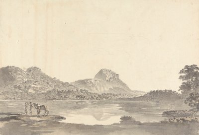 Figures by a Lake by Samuel Davis