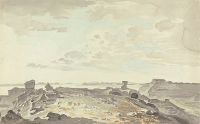 Ruined Fort on a River by Samuel Davis