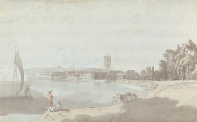 West Country Town by a River by Samuel Davis
