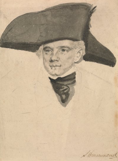 Portrait Study of a Naval Officer by Samuel Drummond