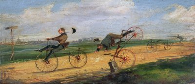 A Race between Lallement Velocipedes, 1869 by Samuel Henry Alken