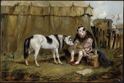 Circus, Pony and Clown by Samuel Henry Alken