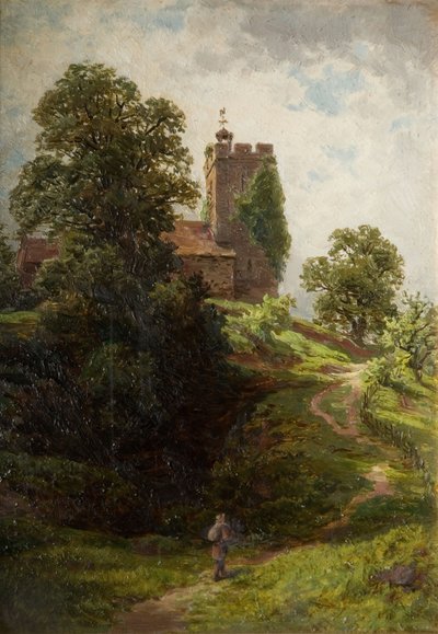 Wigmore Church, near Ludlow by Samuel Henry Baker