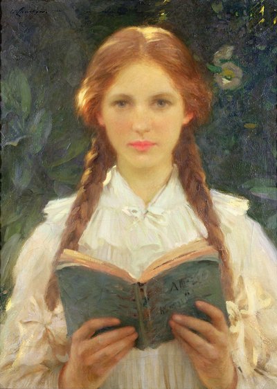 Girl with Pigtails by Samuel Henry William Llewelyn