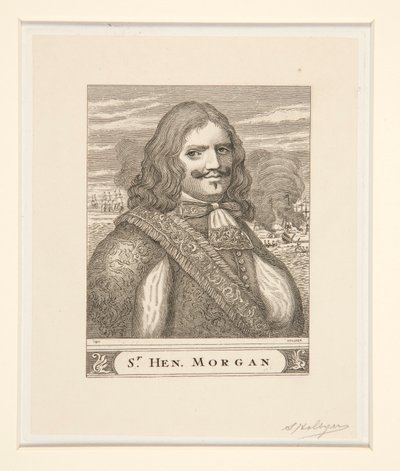 Portrait of Sir Henry Morgan by Samuel Hollyer