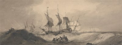 Shipping on a Stormy Day by Samuel Owen