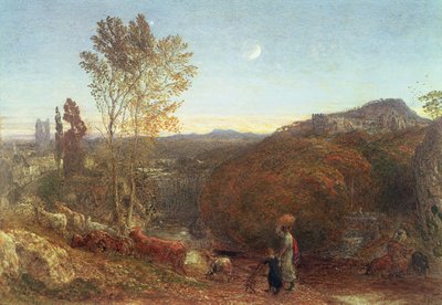 Going Home at Curfew Time by Samuel Palmer