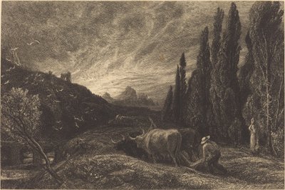 The Early Ploughman by Samuel Palmer