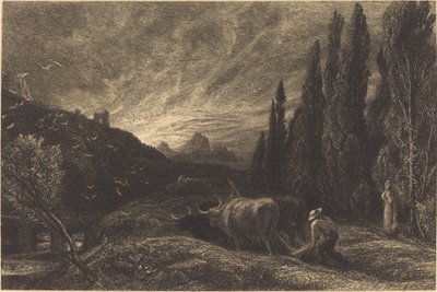 The Early Ploughman by Samuel Palmer