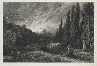 The Early Ploughman by Samuel Palmer