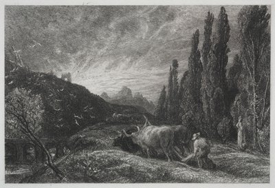 The Early Plowman by Samuel Palmer